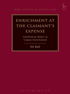 cover image of Enrichment at the Claimant's Expense